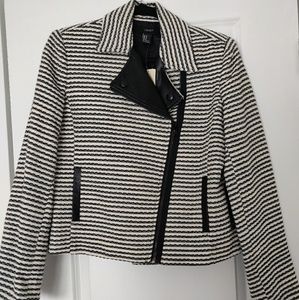 Leather Tweed Jacket/blazer